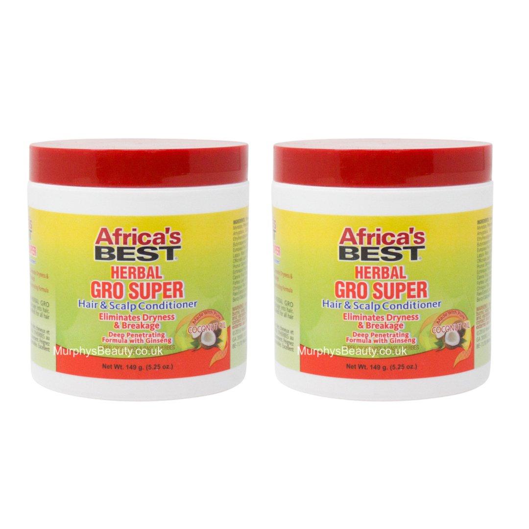 BUY 1, GET 1 FREE! Africa's Best Herbal Gro Super Hair and Scalp Conditioner Coconut Oil 5.25oz