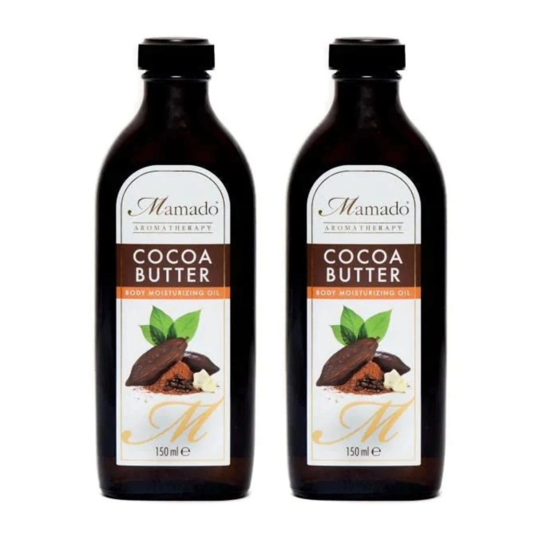 BUY 1, GET SECOND HALF PRICE! Mamado Aromatherapy Cocoa Butter Body Moisturising Oil 150ml