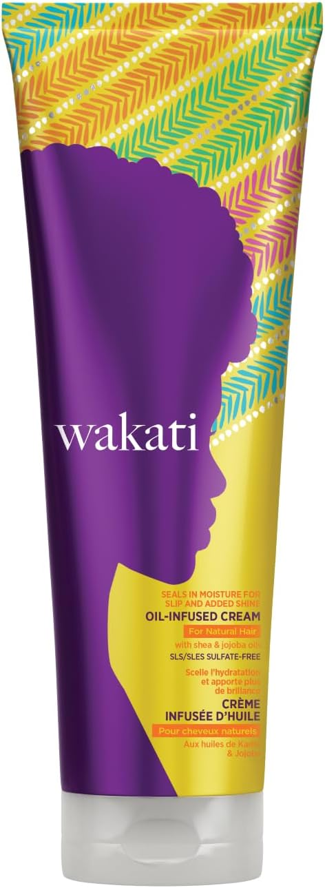 Wakati Oil-Infused Moisturising Detangling Curl Defining Cream for Natural Afro Hair 250ml