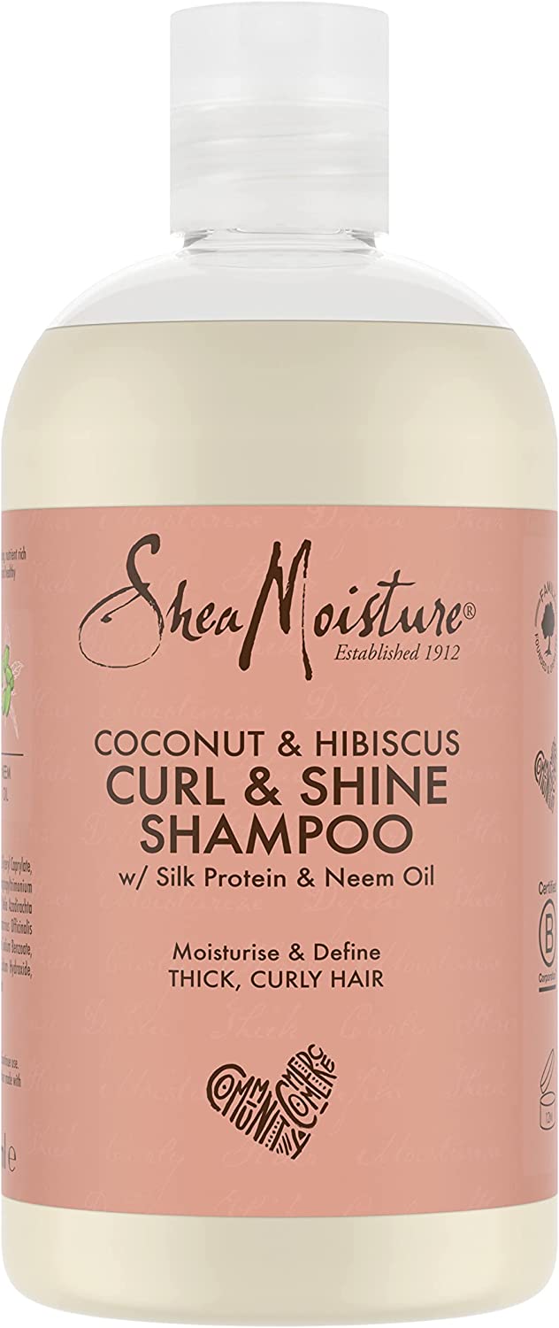 Sheamoisture Coconut & Hibiscus Curl & Shine Shampoo for Curly Hair 384ml