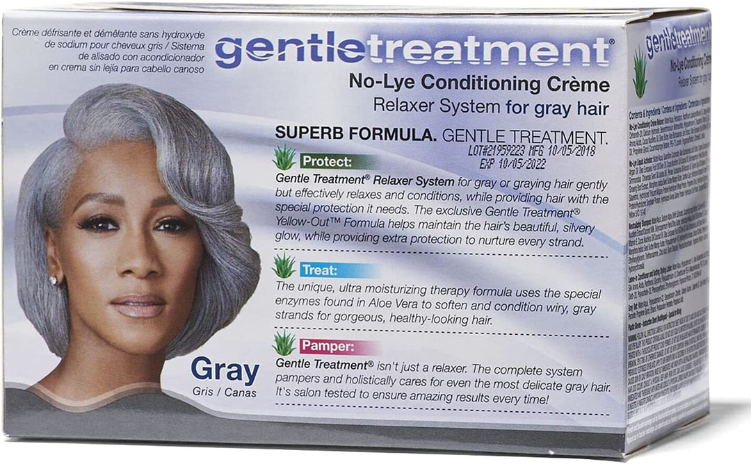 Gentle Teatment No-Lye Conditioning Crème Relaxer for Gray Hair