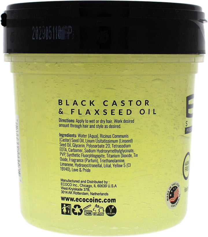 Ecostyle Black Castor And Flax Seed Oil - 473 ml