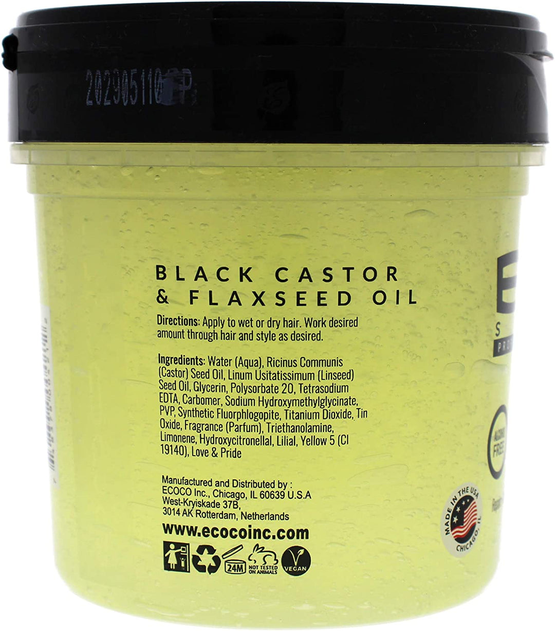 Ecostyle Black Castor And Flax Seed Oil - 473 ml