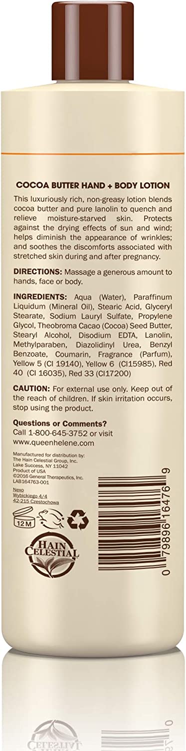 Queen Helene Cocoa Butter Hand and Body Lotion 454 g/16 oz