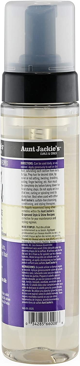 Aunt Jackie's Grapeseed Frizz Patrol Setting Mousse 8.5oz