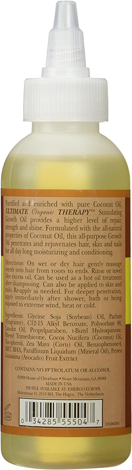 Ultimate Organic Therapy Coconut Oil Stimulating Growth 118 ml