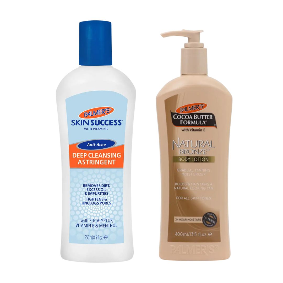BUNDLE OFFER: Palmers Skin Success Deep Cleansing Astringent 250ml & Palmers Cocoa Butter Natural Bronze Body Lotion 250ml