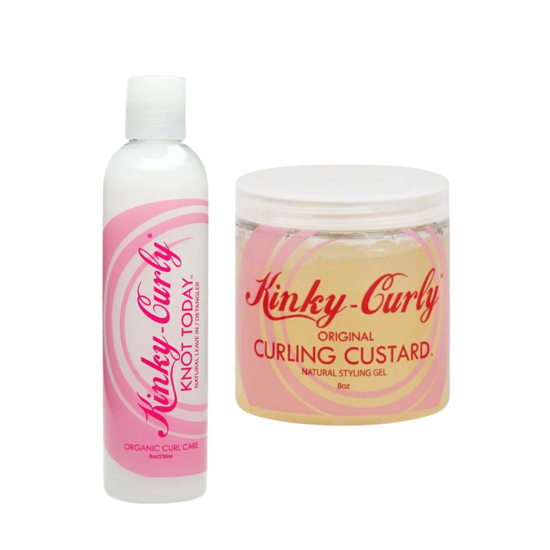 BUNDLE OFFER: Kinky Kurly Knot Today Leave In / Detangler & Kinky Kurly Curling Custard