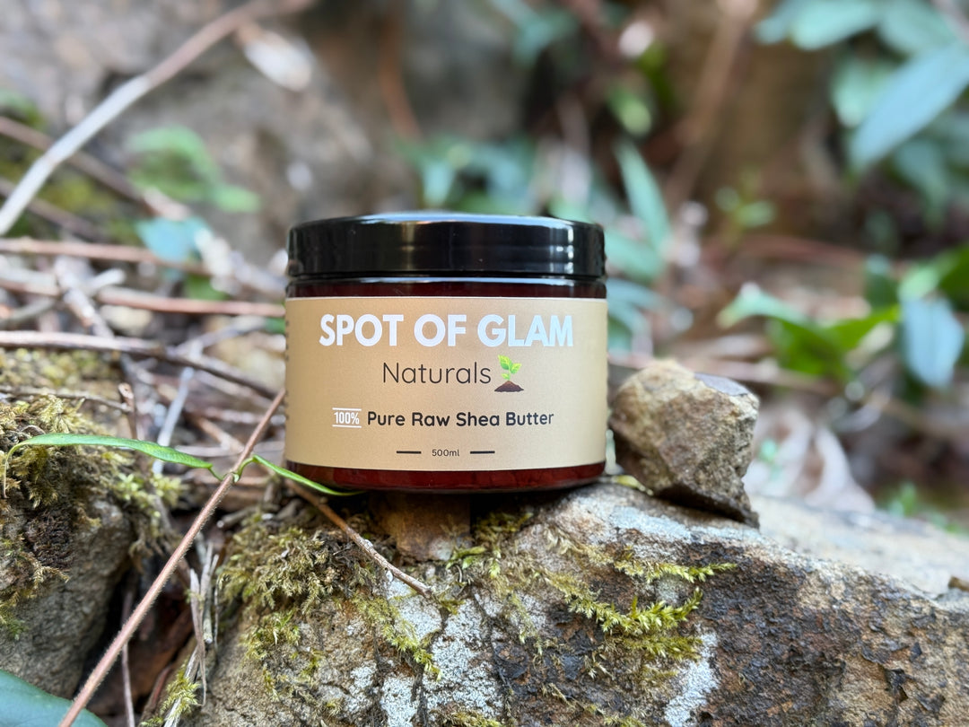 SPOT OF GLAM Naturals Shea Butter – 100% Raw & Unrefined (500ml)