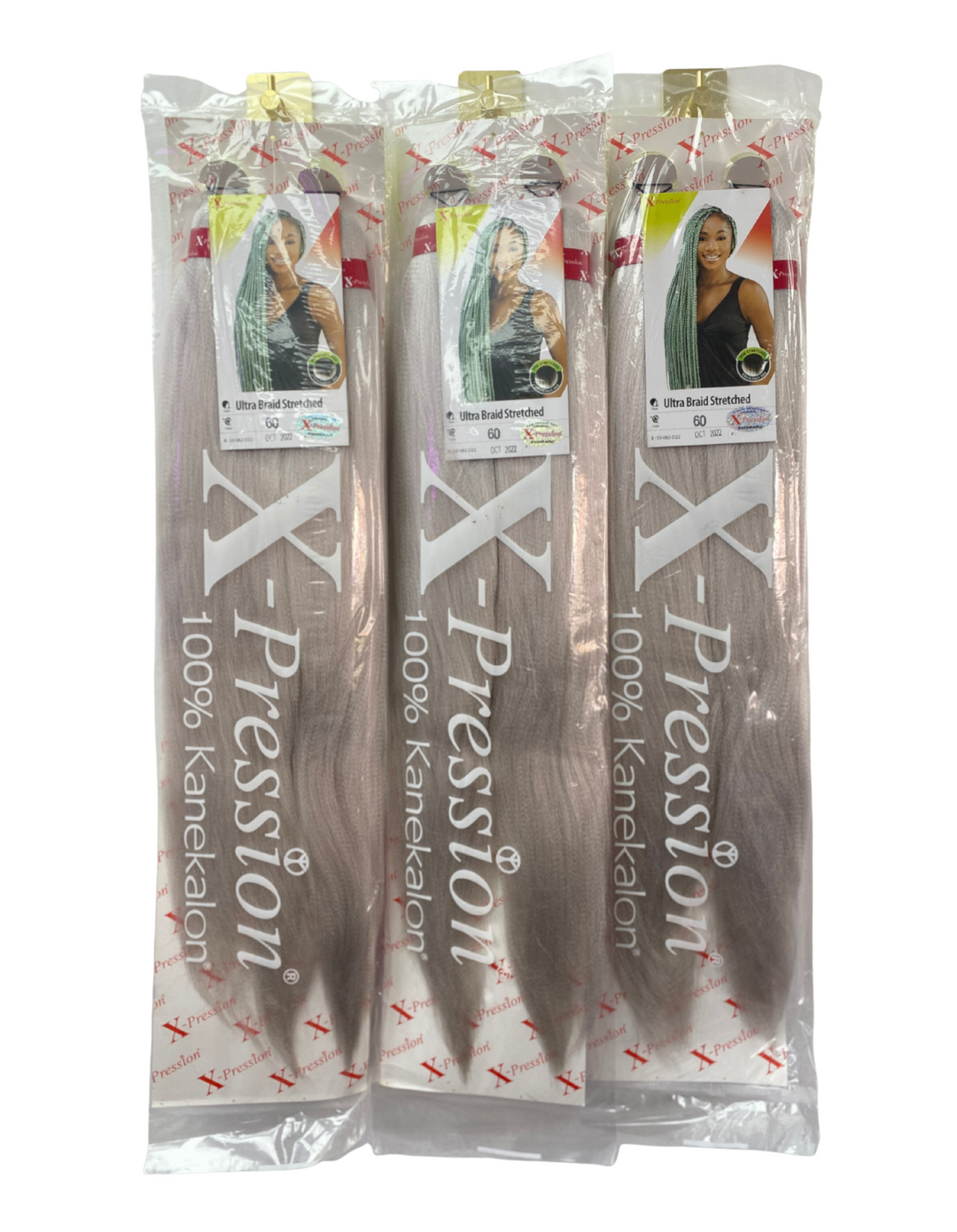 3 pack bundle - X-Pression hair - 100% Kanekalon - colour -  colour 60