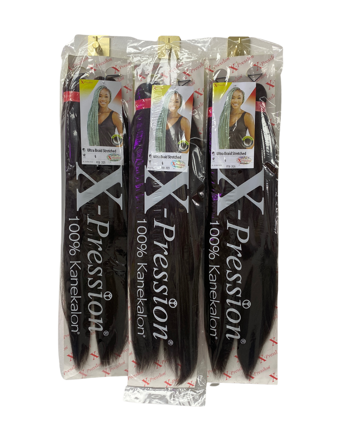 3 pack bundle - X-Pression hair - 100% Kanekalon - colour 6