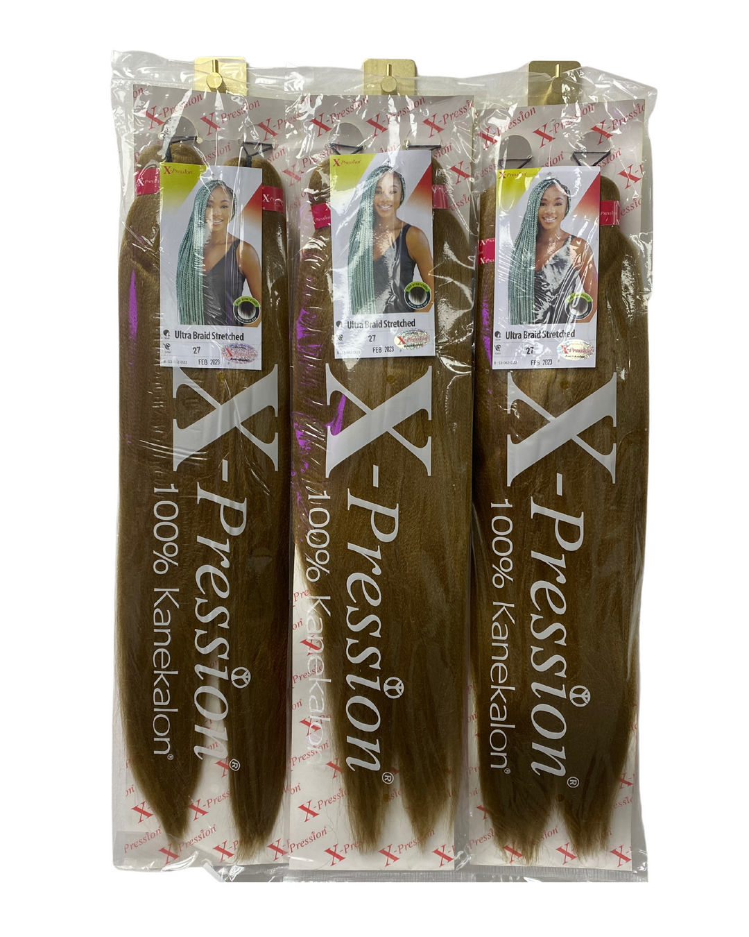 3 pack bundle - X-Pression hair - 100% Kanekalon - colour 27