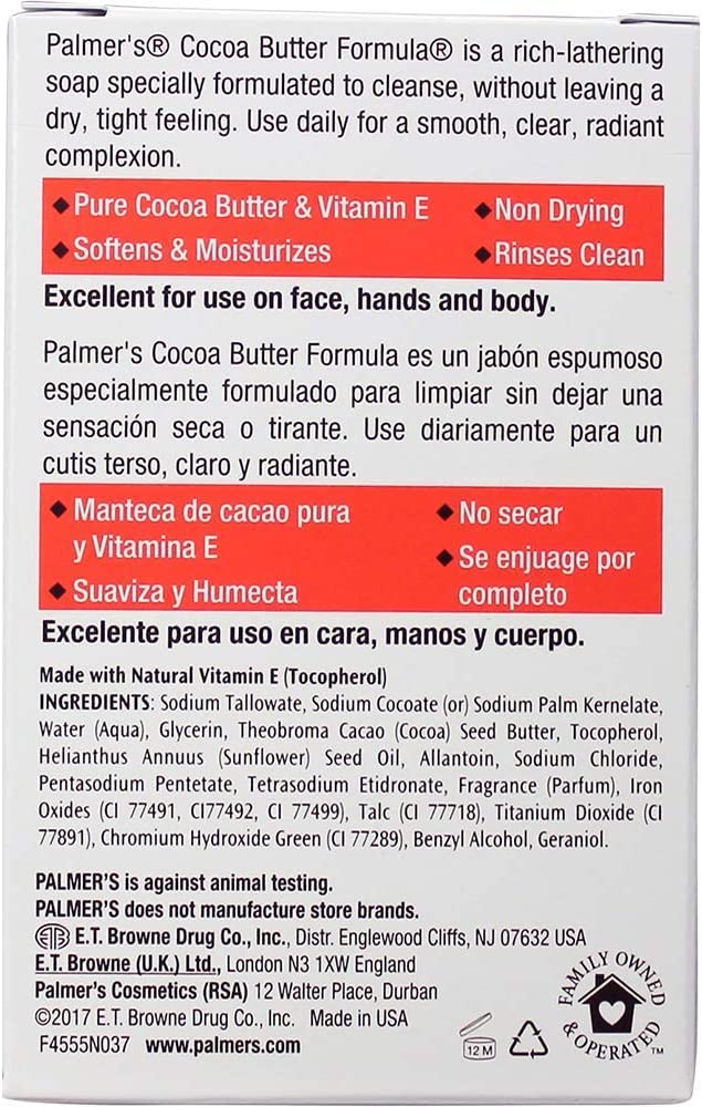 Palmers Cocoa Butter Formula Soap by Palmers for Unisex, 3.5 oz