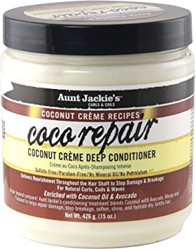 Aunt Jackies Coco Repair Coconut Creme Deep Conditioner 15oz