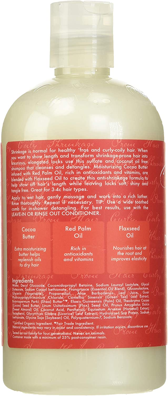 SheaMoisture Red Palm Oil and Cocoa Butter Detangling Shampoo, 13.5oz