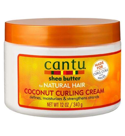 Cantu Shea Butter Natural Coconut Curling Cream Jar 12oz