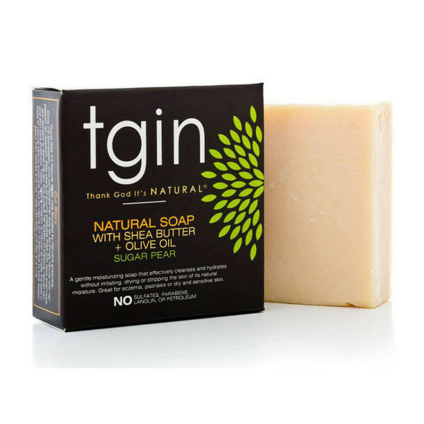 TGIN Olive Oil Soap Sugar Pear 4oz 6pcs